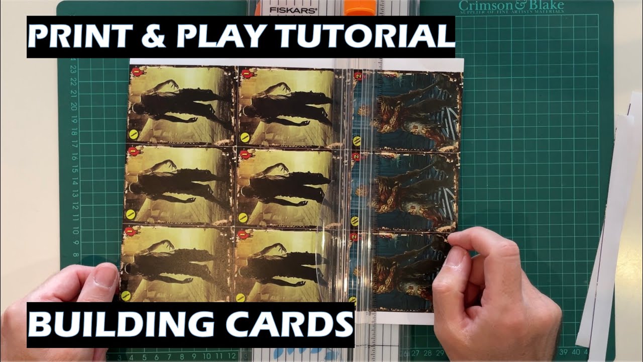 Print and Play Tutorial Building Cards PNP