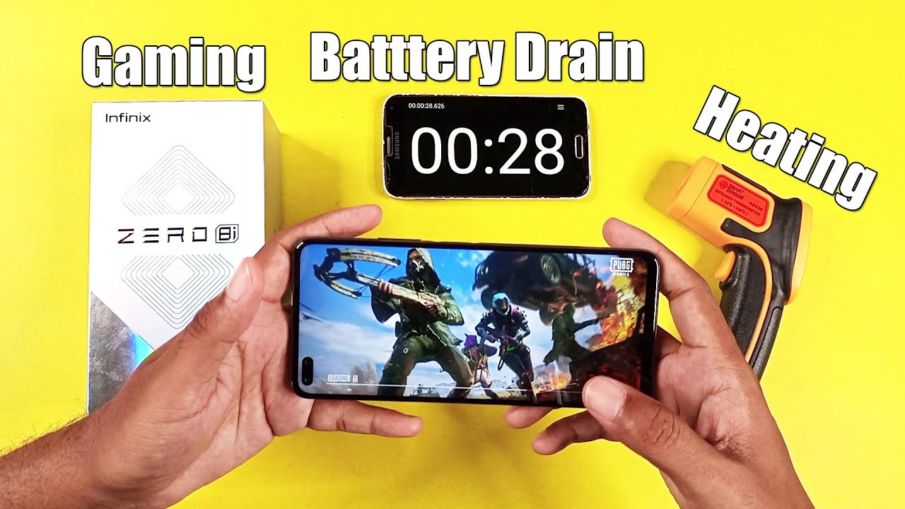 Infinix Zero 8i Gaming Test & Review | Battery Drain Test & Heating Test