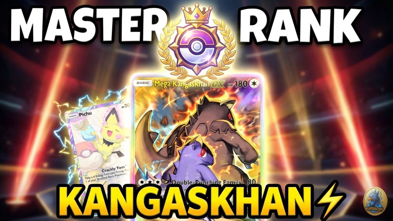 Master Rank with Mega Kangaskhan ex ⚡ | Pichu Engine Climb | Pokémon TCG Pocket