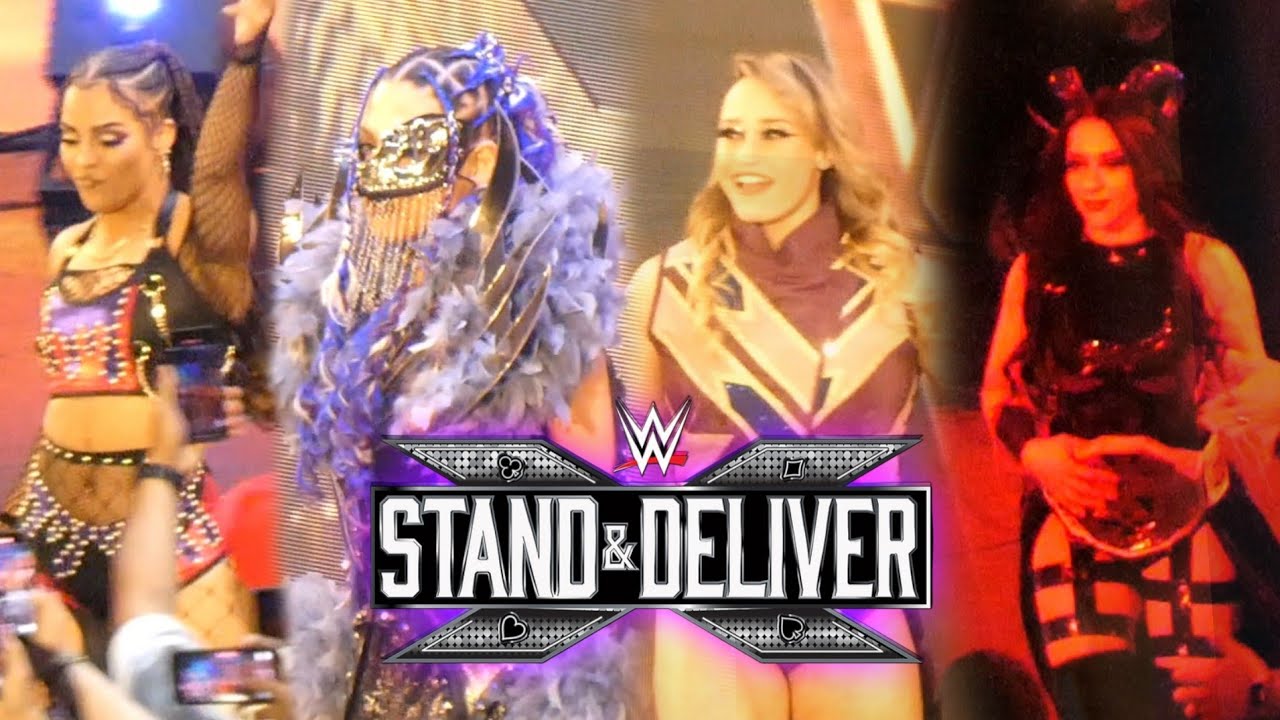 Vaquer vs Giulia vs Grace vs Parker Entrances - NXT Stand & Deliver 2025 | Fancam | T-Mobile Arena