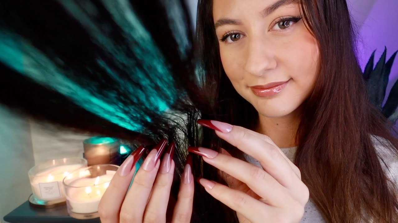 ASMR Friend Plays With Your Hair Until You Sleep ✨ whispered chats & personal attention