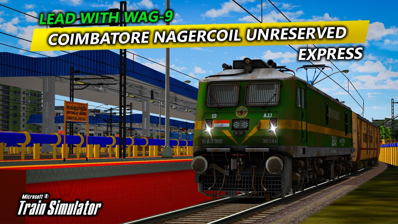 🔴LIVE | PART-2 |16322 - COIMBATORE NAGERCOIL UNRESERVED EXPRESS IN MSTS LOCO PILOT DUTY | #mstslive