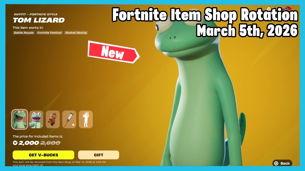 NEW Disney Hoppers Bundle | Fortnite Item Shop Rotation Today - March 5th, 2026