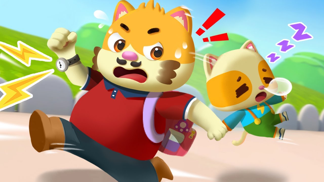 急げ！きょうは幼稚園の日だぞ！ | 童謡メドレー | 子どもの歌 | 童謡 | ネコネコファミリー | ミャウミファミリーショー | MeowMi Family Show