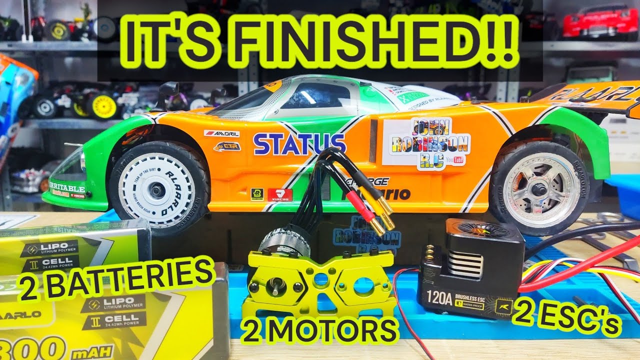 TUTORIAL - Installing TWO MOTORS & ESC's  - RLAARLO Conversion Part 3