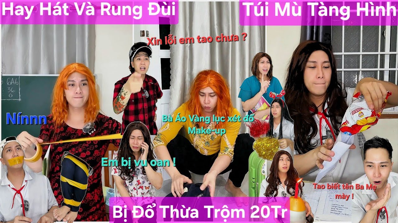 Tổng Hợp Video Ngắn Học Sinh #74: Bà Áo Vàng lục xét Makeup 20 triệu, Túi mù tàng hình, hát rung đùi
