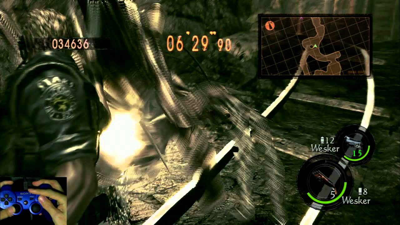 Resident Evil 5 The Mercenaries DUO The Mines Hand View (Wesker STARS x2) PS3