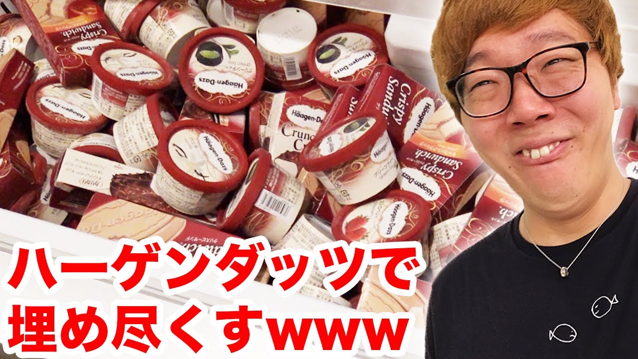 超大量のハーゲンダッツで冷凍庫パンパンにしてみたw
