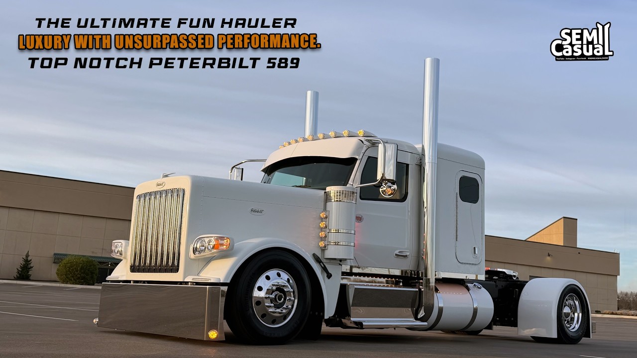 Этот потрясающий грузовик для перевозки грузов!!! Модифицированный Peterbilt 589