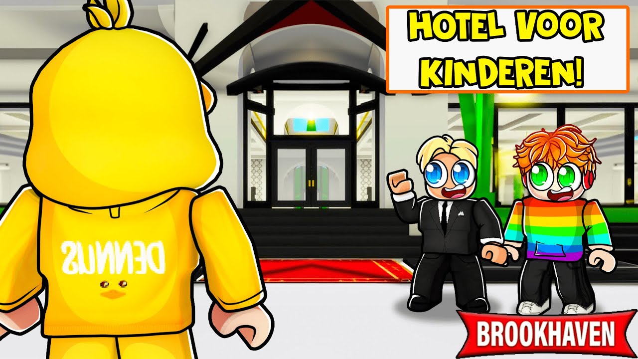 Ik Vond Een HOTEL Voor KINDEREN! (BROOKHAVEN RP!🏡)
