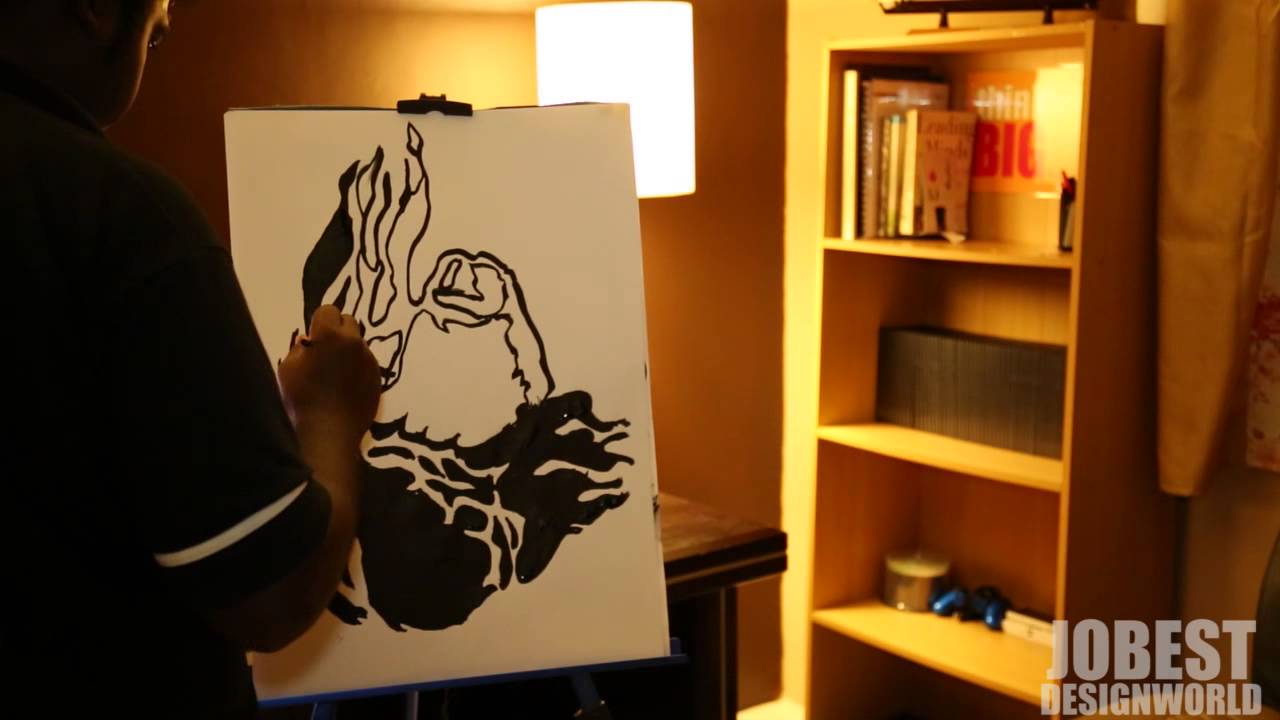 Upside Down Painting of JESUS CHRIST by Joel Raj