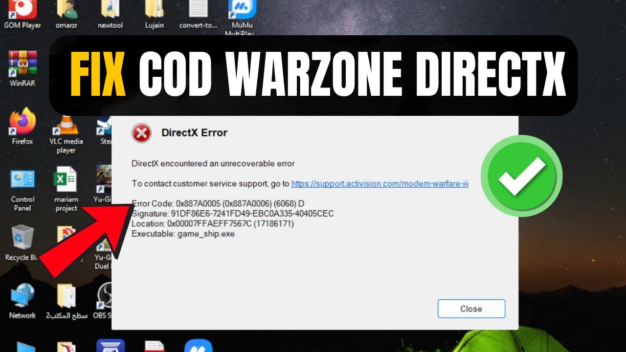 Как исправить ошибку DirectX Unrecoverable в Call of Duty Warzone на ПК
