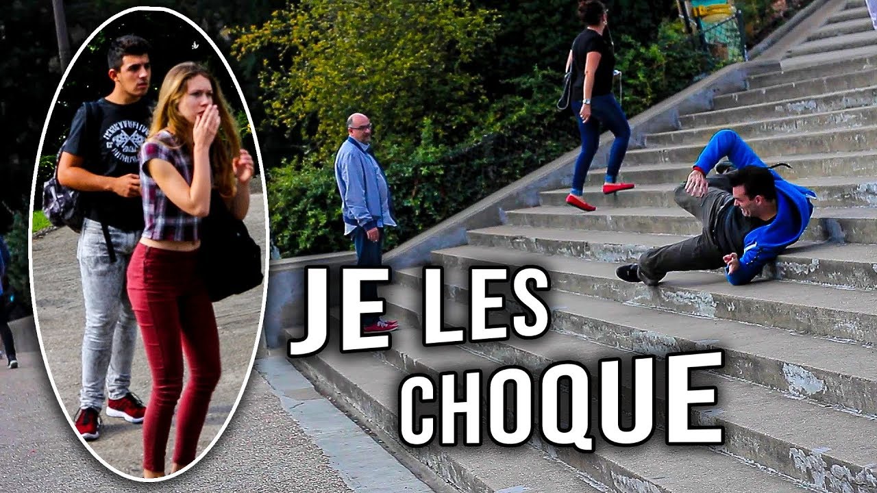 GROSSES CHUTES EN PUBLIC JE CHOQUE LES GENS