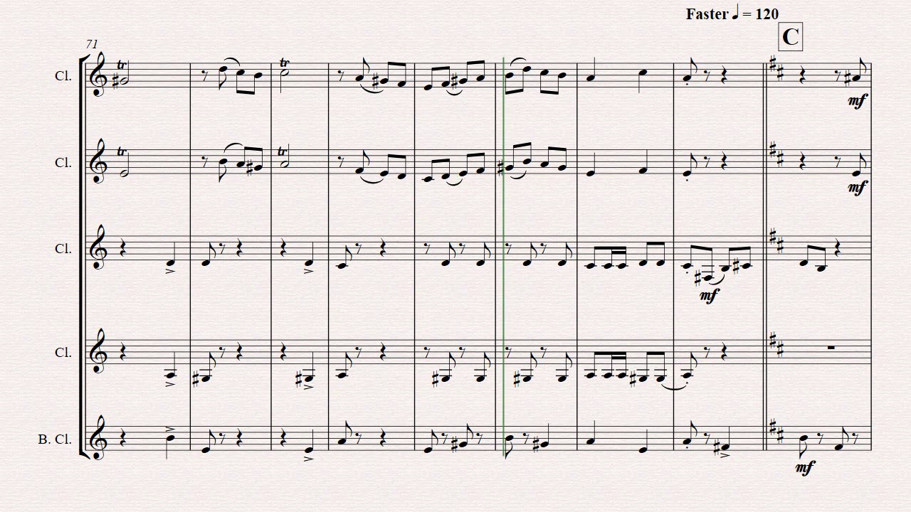 Bella Ciao - Italian Classic - Clarinet Quintet