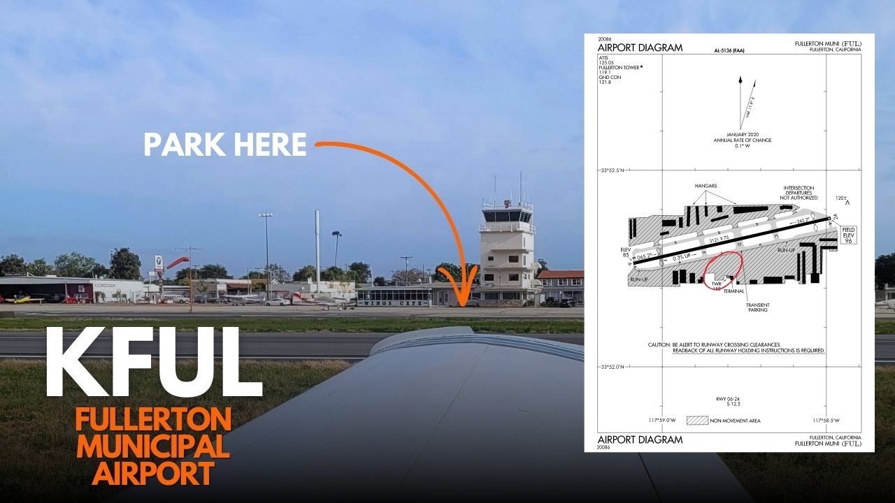 Fullerton Airport (KFUL) | WHERE&rsquo;S TRANSIENT PARKING | Fullerton, California