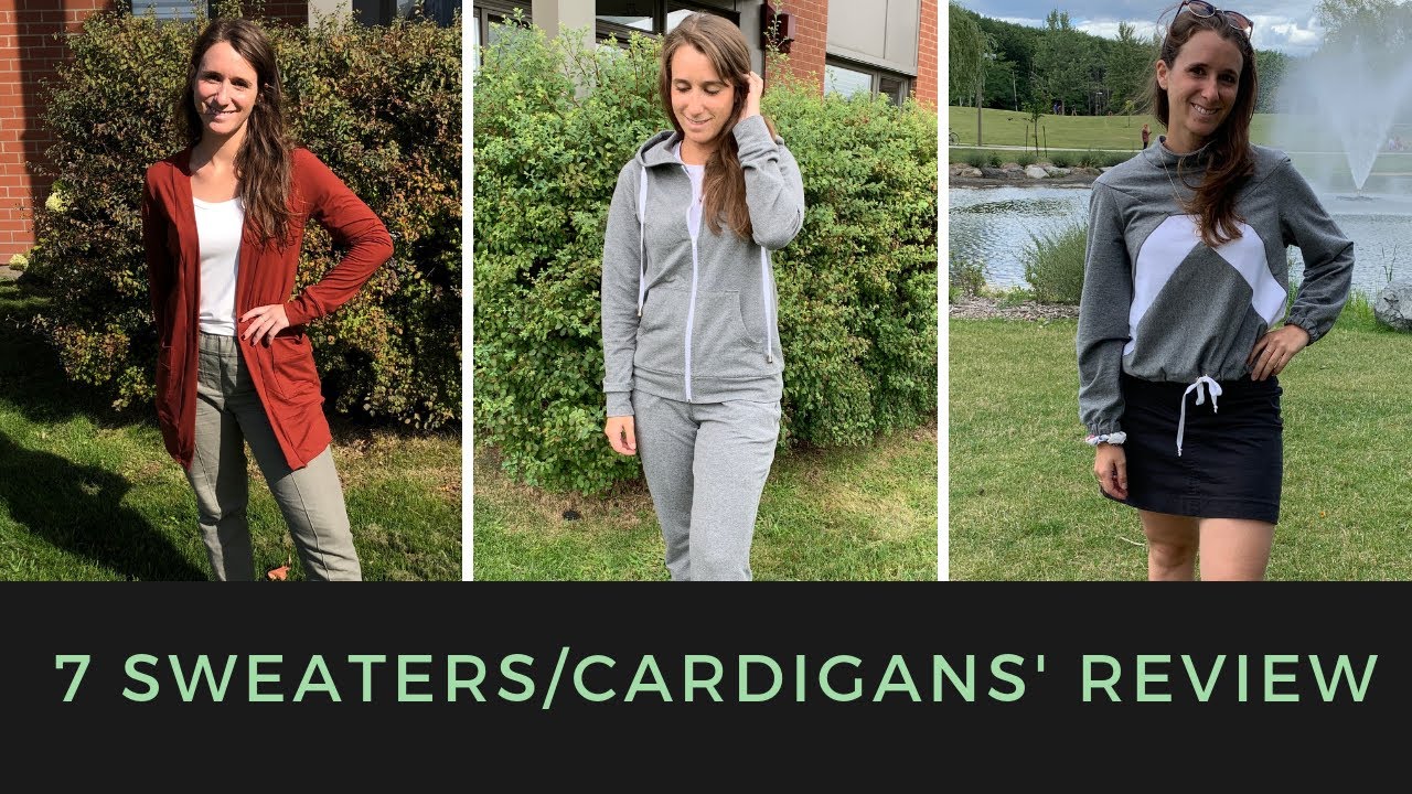7 SWEATER/CARDIGAN'S SEWING PATTERNS REVIEW