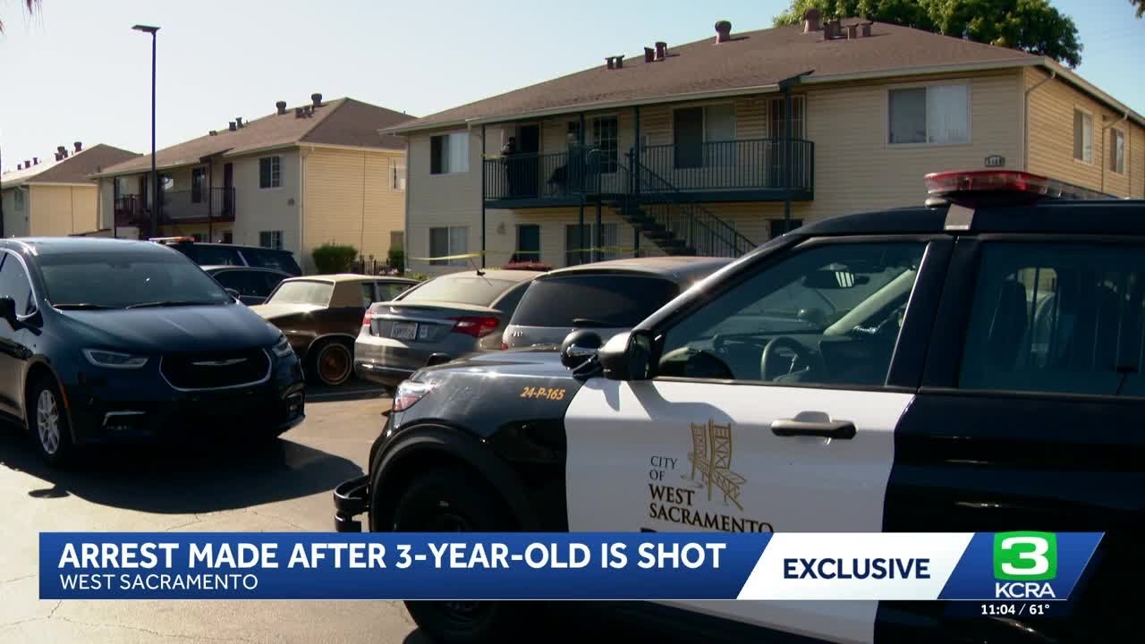 Man arrested after 3-year-old shot in West Sacramento apartment