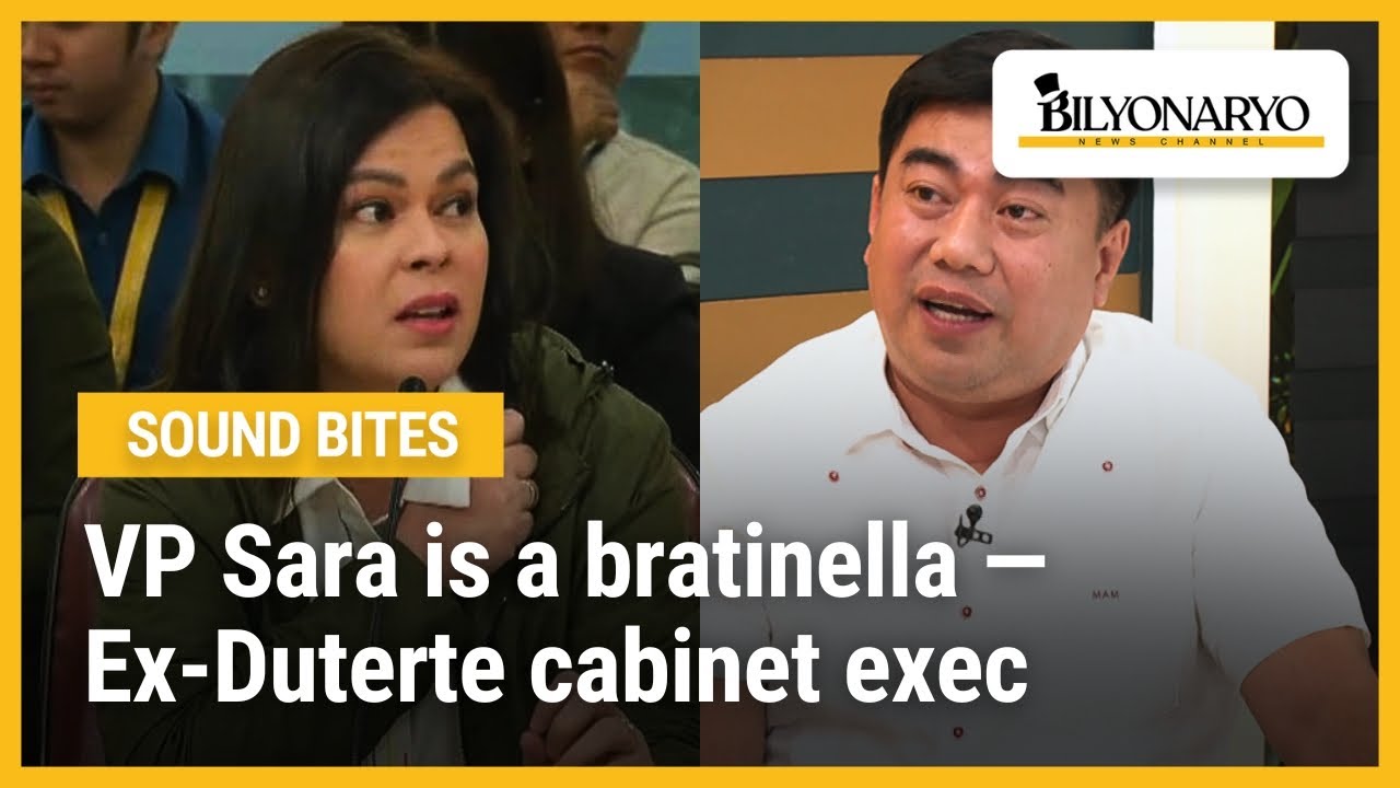 VP Sara is a bratinella — Ex-Duterte cabinet exec