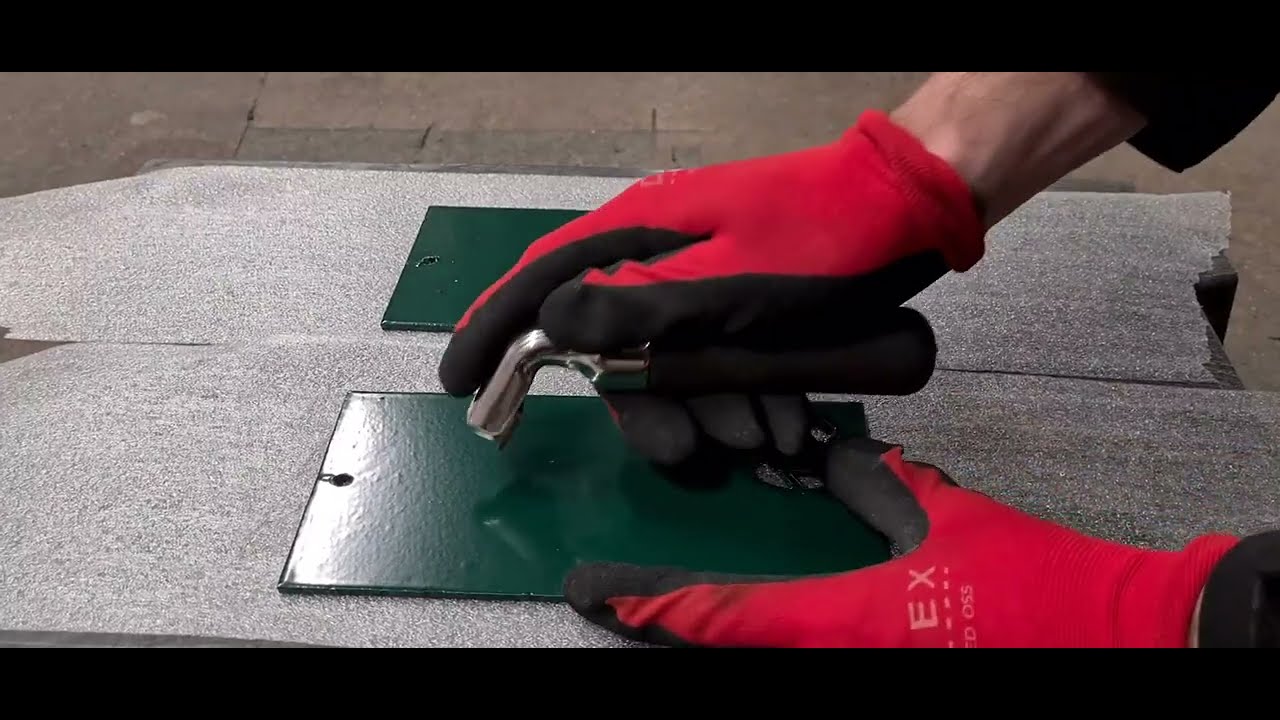 Ritsprov på varmförzinkat stål 