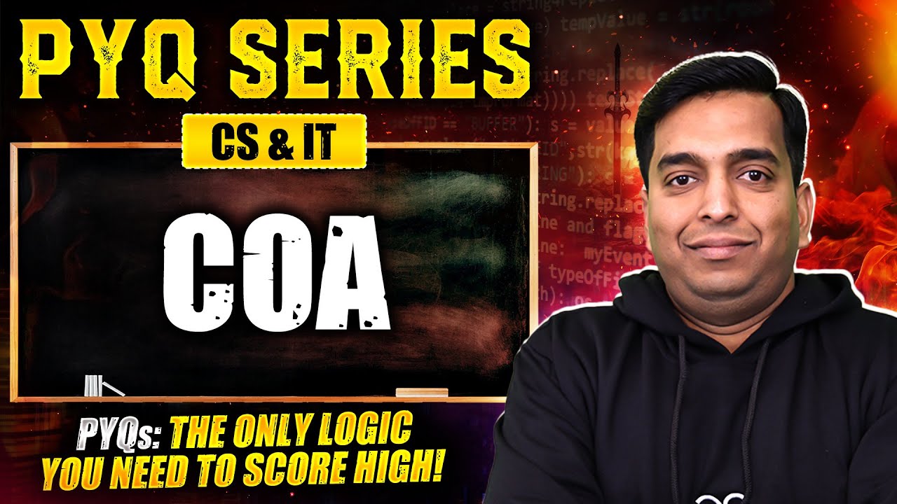 Master PYQs - COA with Vijay Sir🚀 | Must-Watch Series 🎯 | GATE 2025 📚