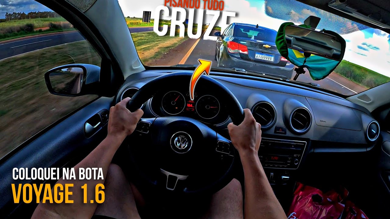 🔥🚀CRUZE 1.8 ACELERANDO TUDO // COLOQUEI O VOYAGE 1.6 NA BOTA