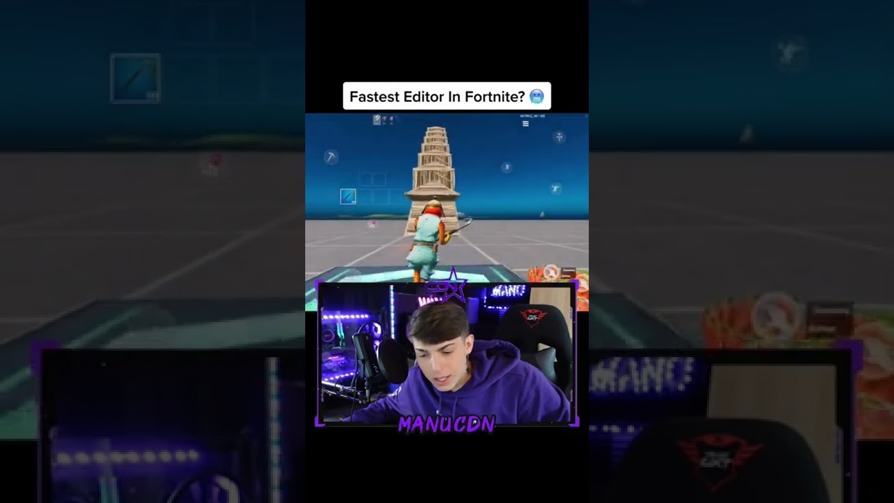 THE WORLD'S FASTEST FORTNITE EDITOR!😱