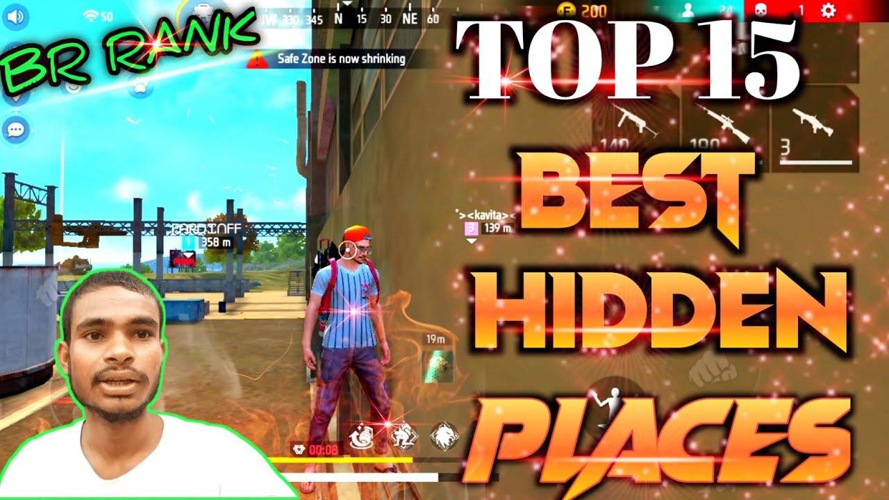TOP 15 BEST HIDDEN PLACES -BR RANK - SECRET PLACES '
