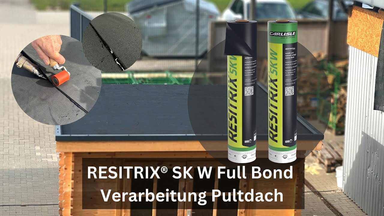 RESITIRIX® SK W Verarbeitung im HSS® System - Verarbeitungsvideo auf Gartenhaus