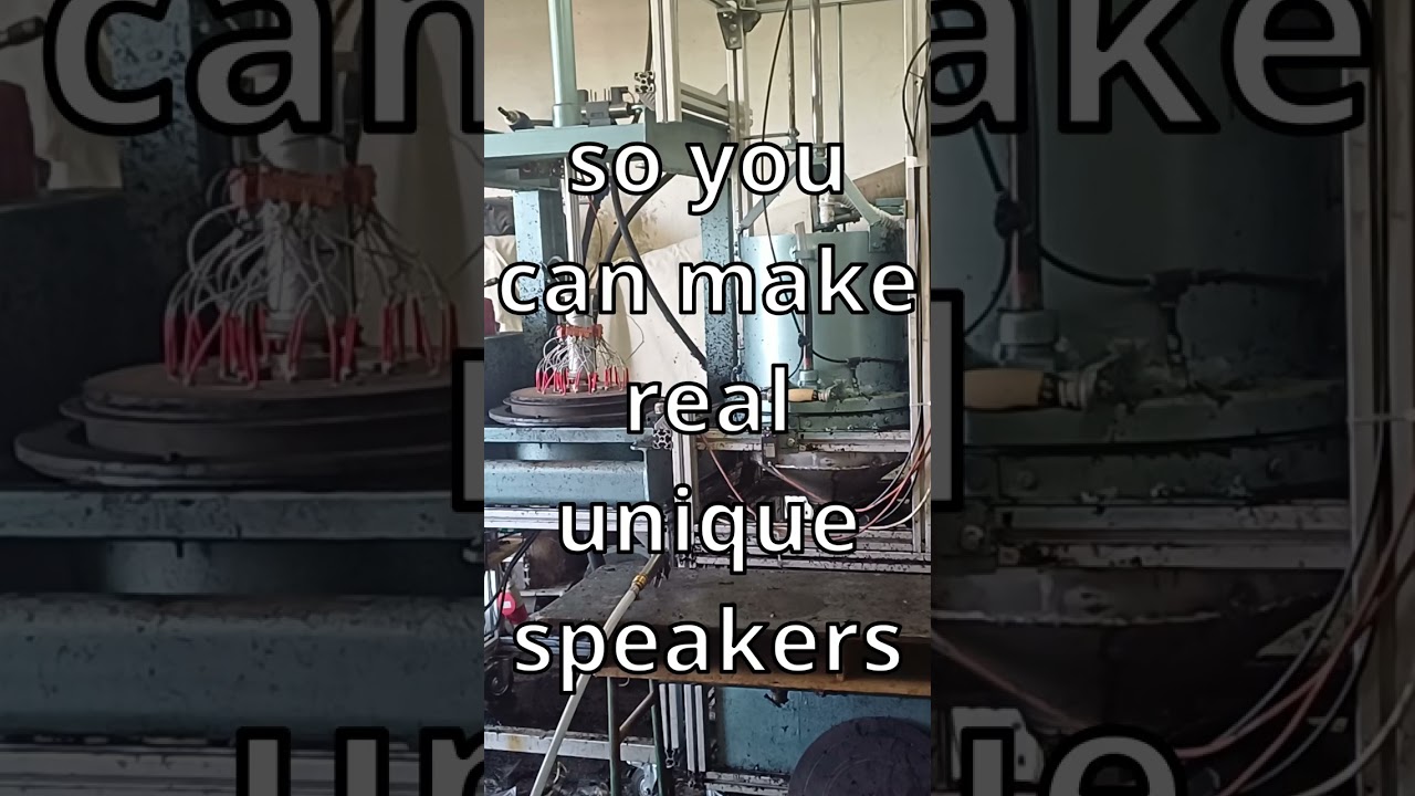 Speaker cone making machine