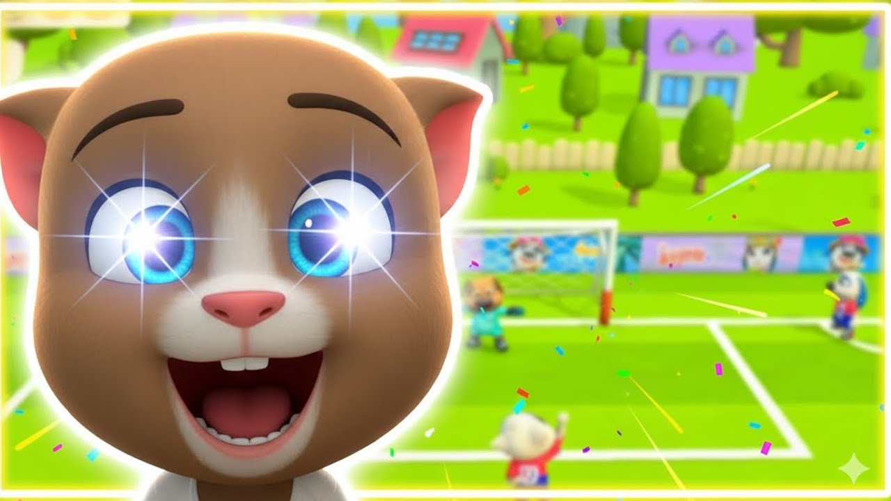 Talking Tom Plays Football! 🐱⚽ CRAZY Match