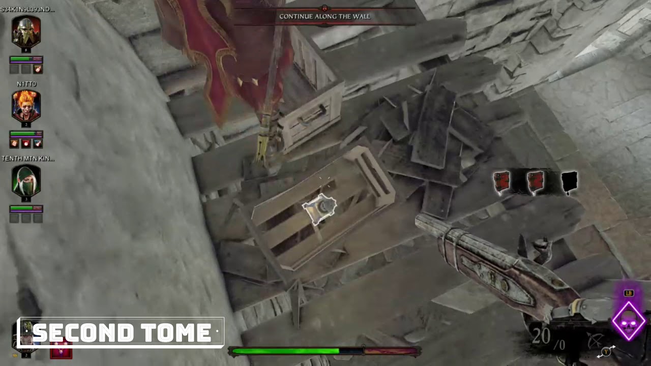 warhammer vermintide 2 righteous stand all hiden tomes and grimoire act 1 mission 1