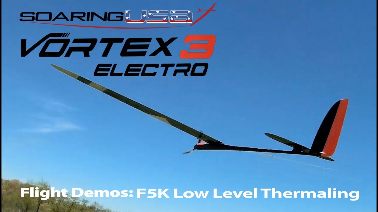 Vortex 3 Electro F5K Low Level Thermal Catching Practice Session