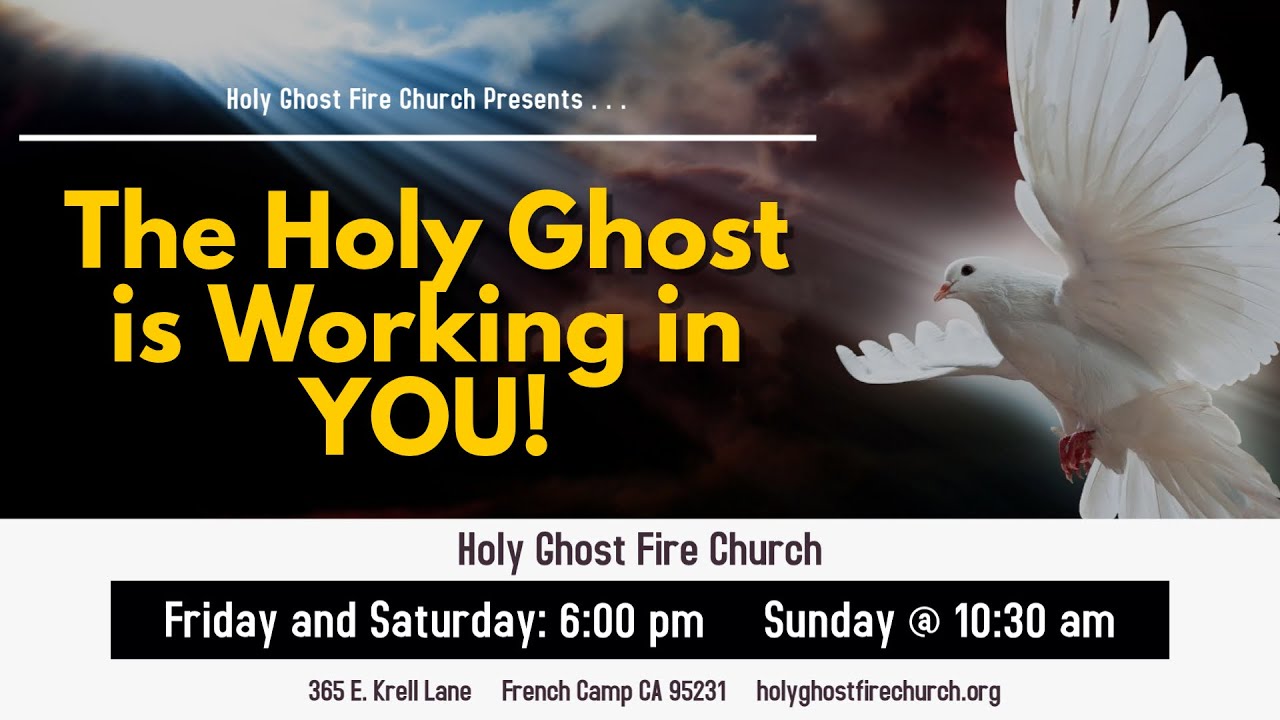 The HOLY GHOST IS WORKING IN YOU Message