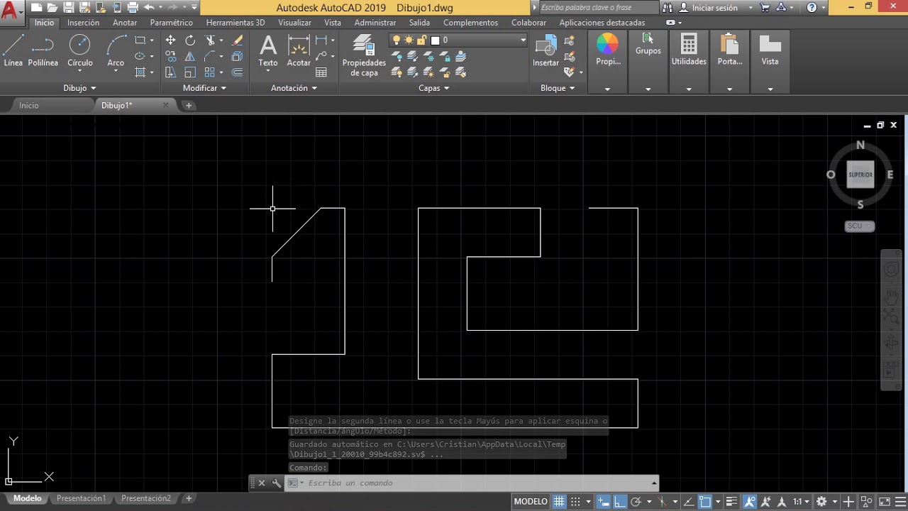 AutoCAD Chaflan y Empalme