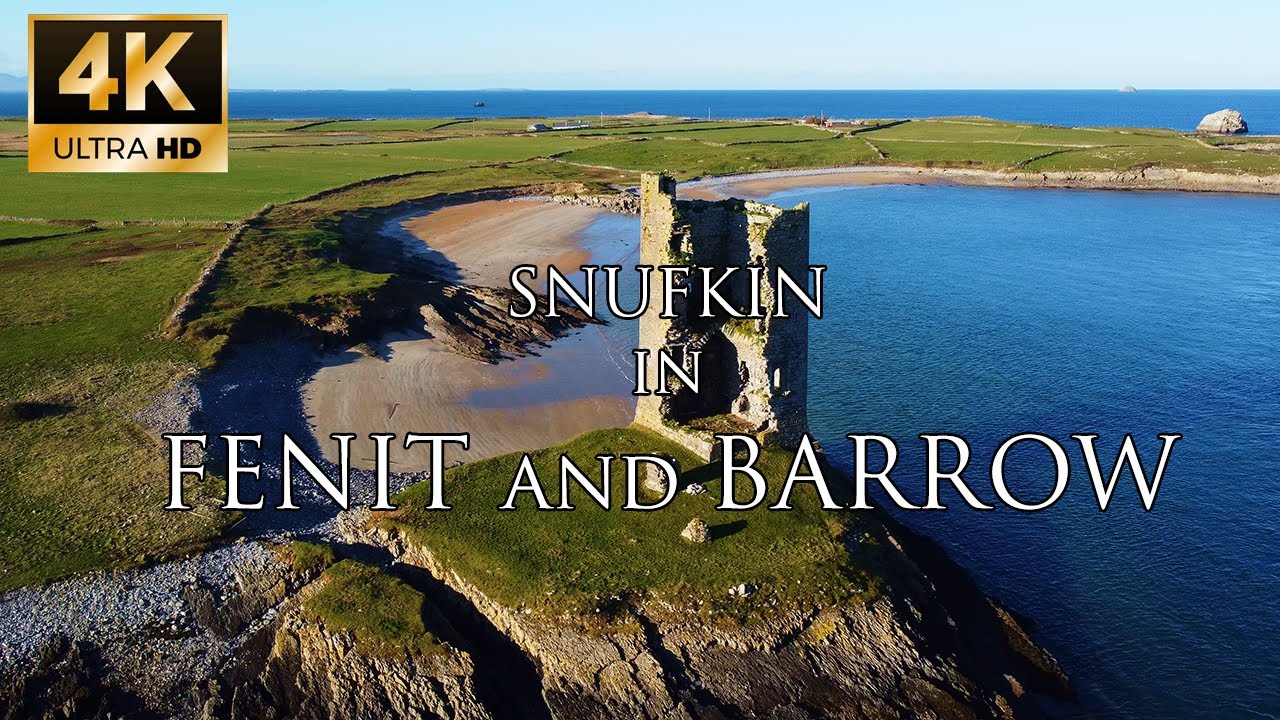 Fenit Castle and Barrow Round Castle. IRELAND - CINEMATIC 4K VIDEO DRONE