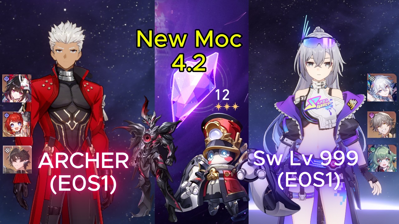 New MoC HSR 4.2 | Archer E0S1 & Silver Wolf Lv.999 E0S1 | Honkai Star Rail