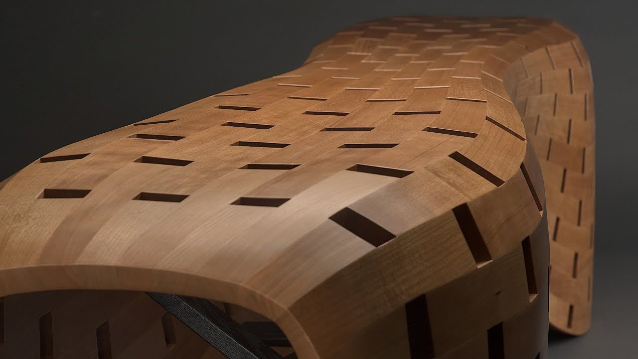 The Peanut Bench, or free-form coopered furniture on a CNC robot