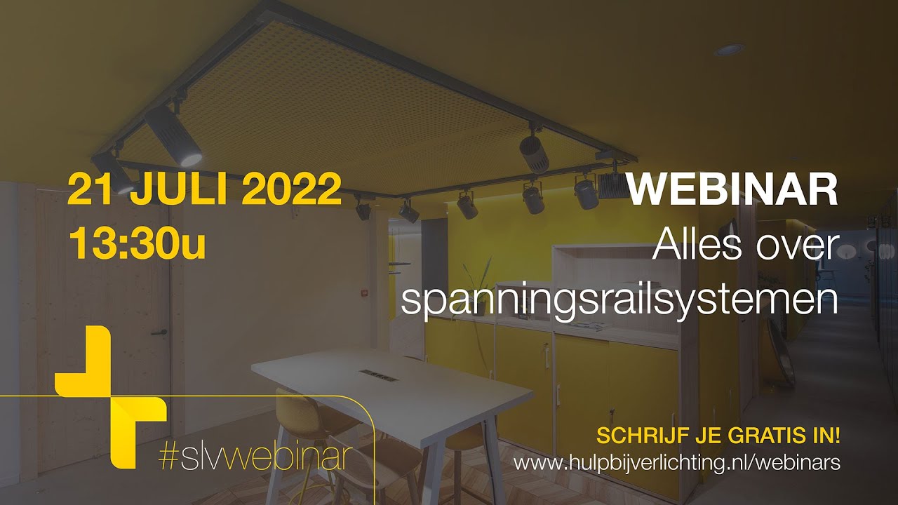 Webinar: Alles over spanningsrailsystemen (SLV Nederland)