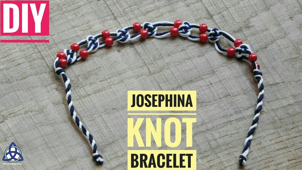 Macrame Bracelet Josephine Knot Tutorial