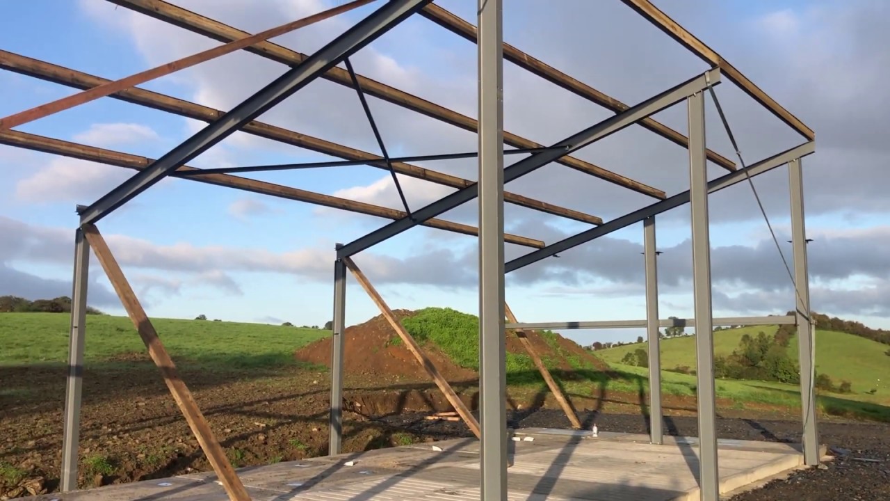Shed Construction part 3 ( Drone footage included )