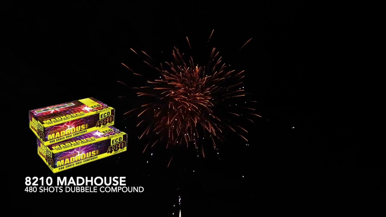 Doppel Verbundfeuerwerk Madhouse 2 x 240-Schuss ca. 210 Sek. Wolff - F2
