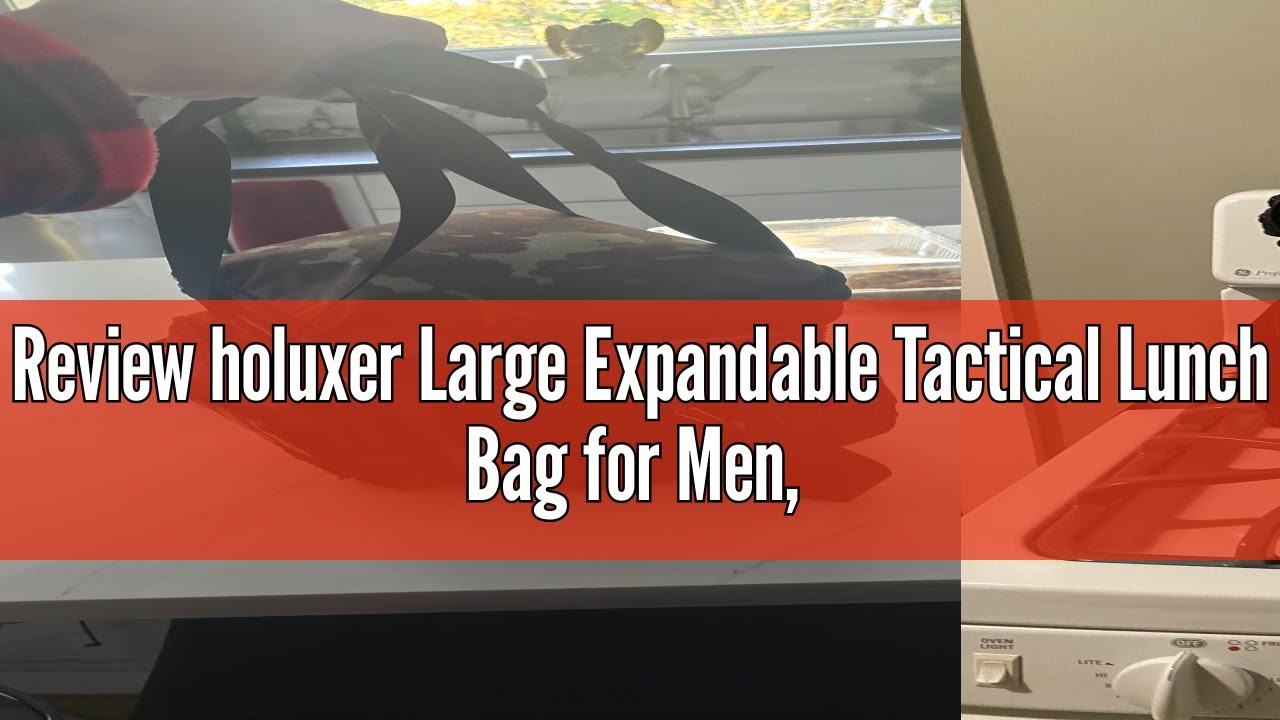 Review holuxer Large Expandable Tactical Lunch Bag for Men, Durable Insulated Leakproof Lunch Box, H