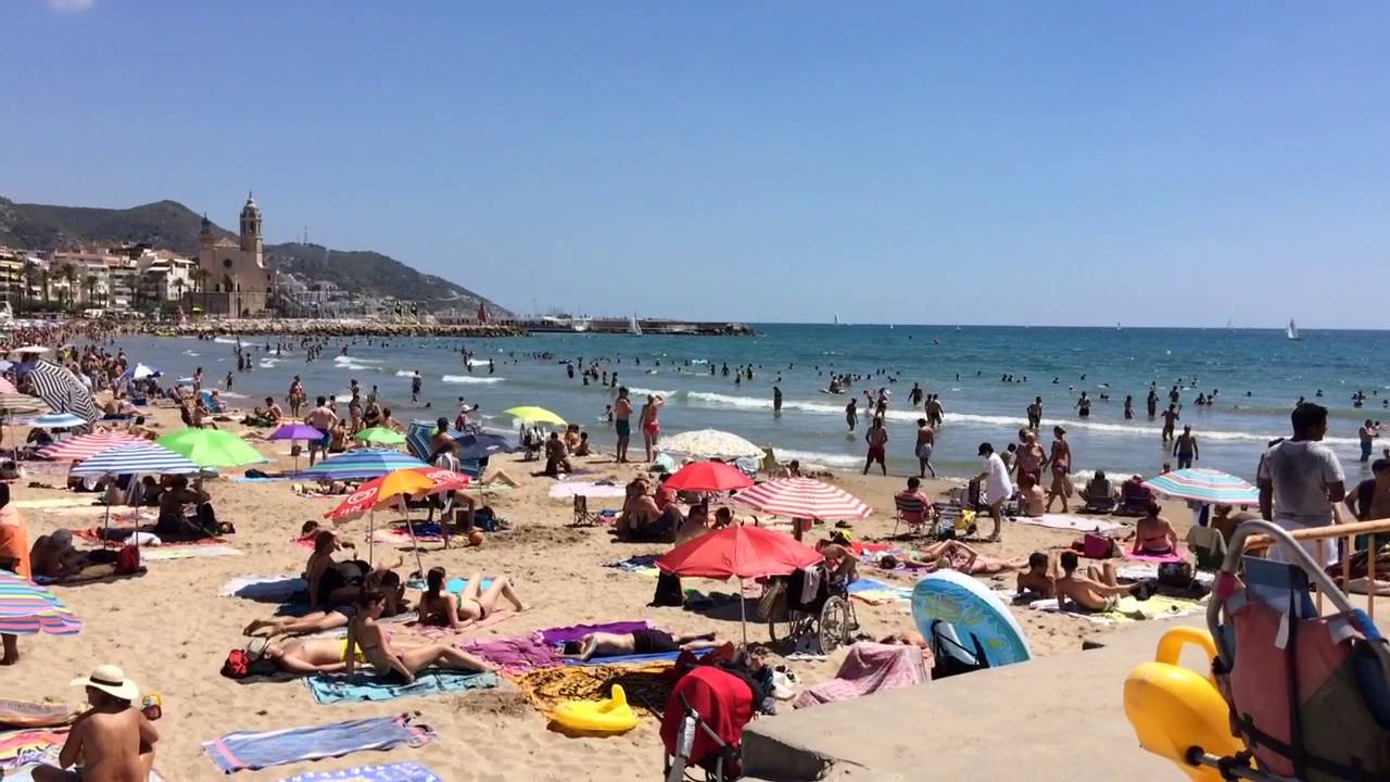Sitges gay beach - sort of.