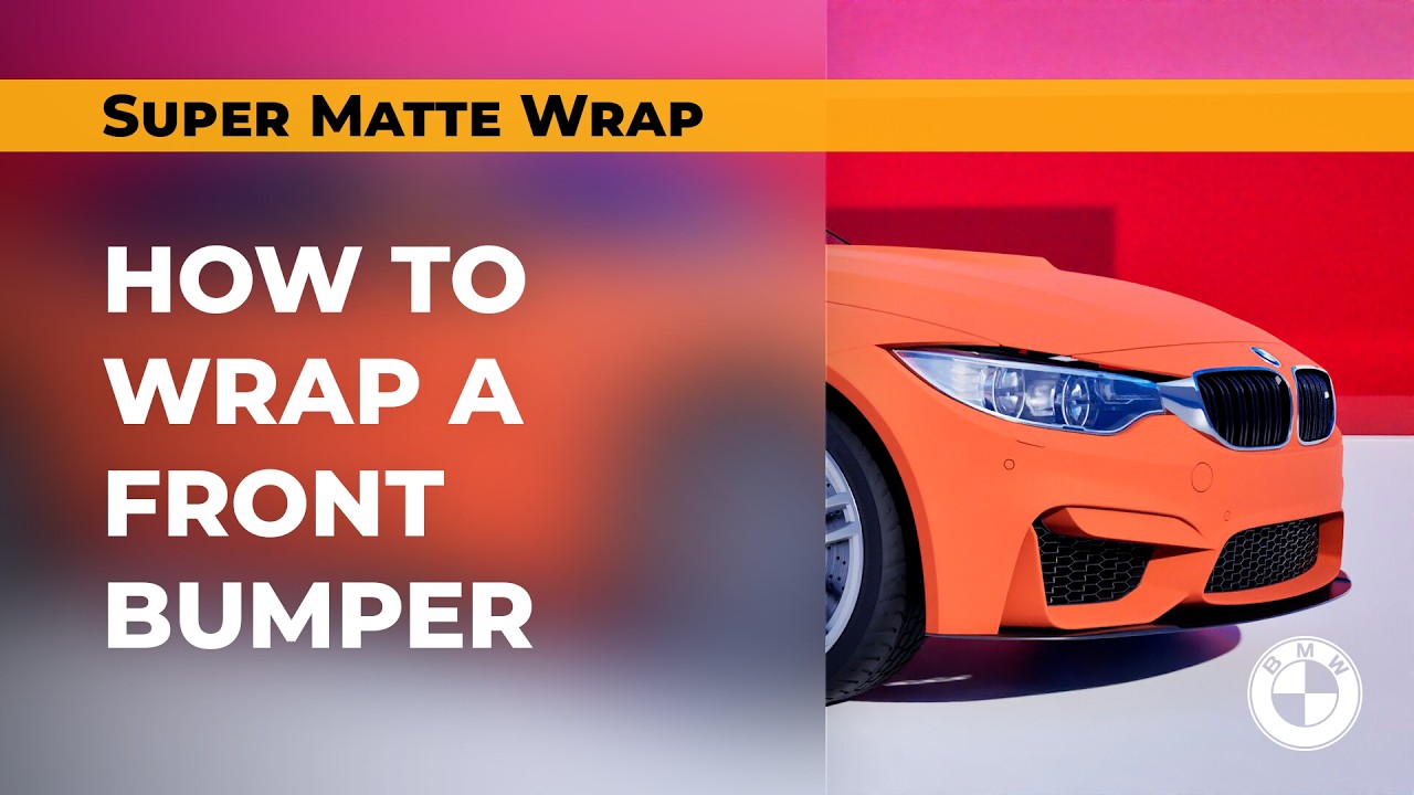 Lesson 5. Front bumper wrapping with super matte vinyl film
