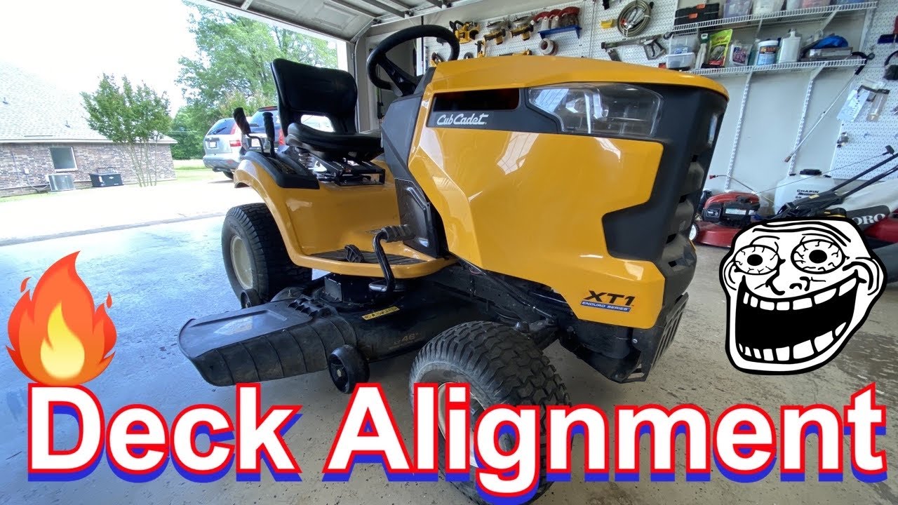 Отрегулируйте палубу Cub Cadet LT46