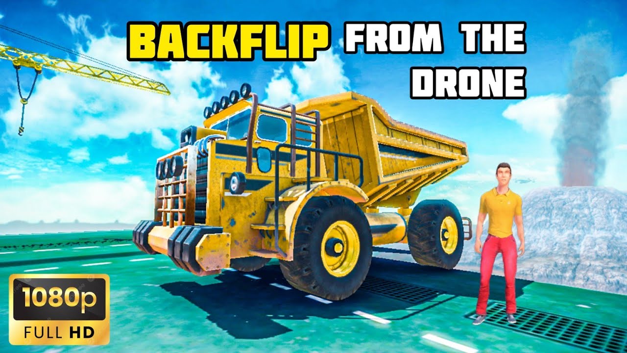 TRUCK BACKFLIP FROM THE DRONE | OFF THE ROAD HD OPEN WORLD DRIVING GAME