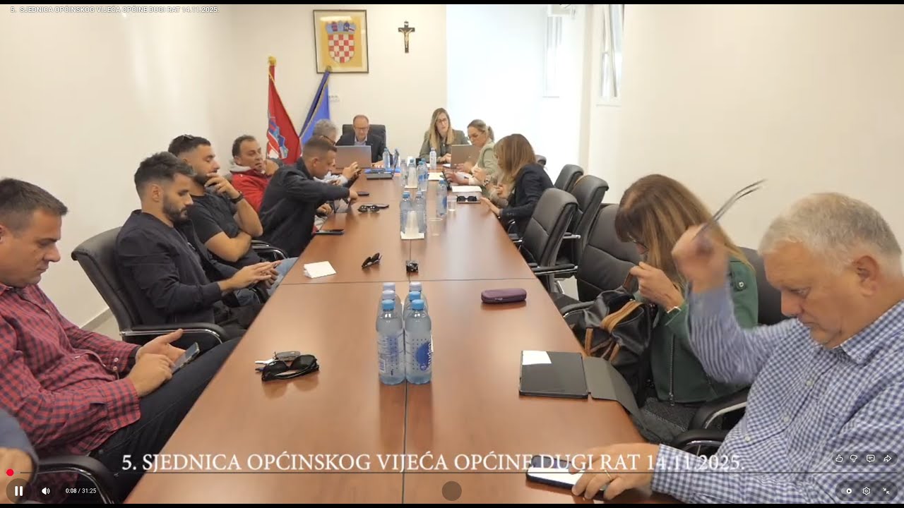 5.  SJEDNICA OPĆINSKOG VIJEĆA OPĆINE DUGI RAT 14.11.2025.