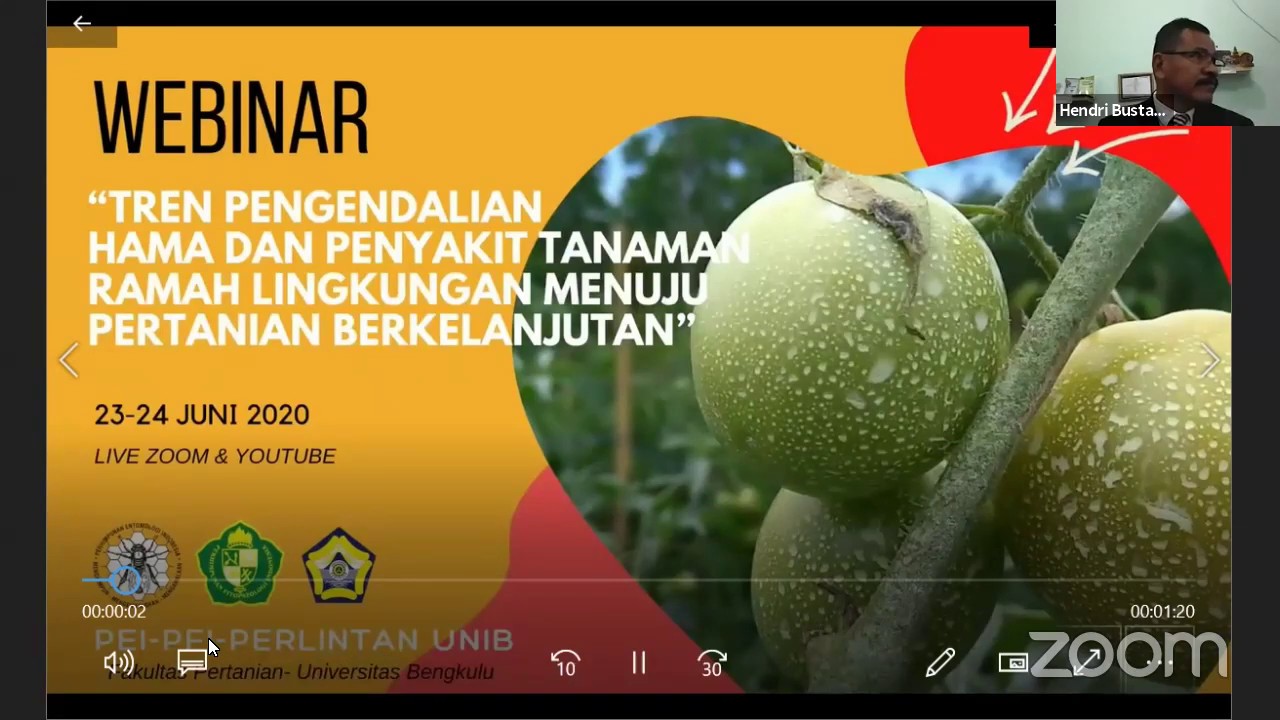 HARI 2: TREN PENGENDALIAN HAMA DAN PENYAKIT TANAMAN RAMAH LINGKUNGAN MENUJU PERTANIAN BERKELANJUTAN