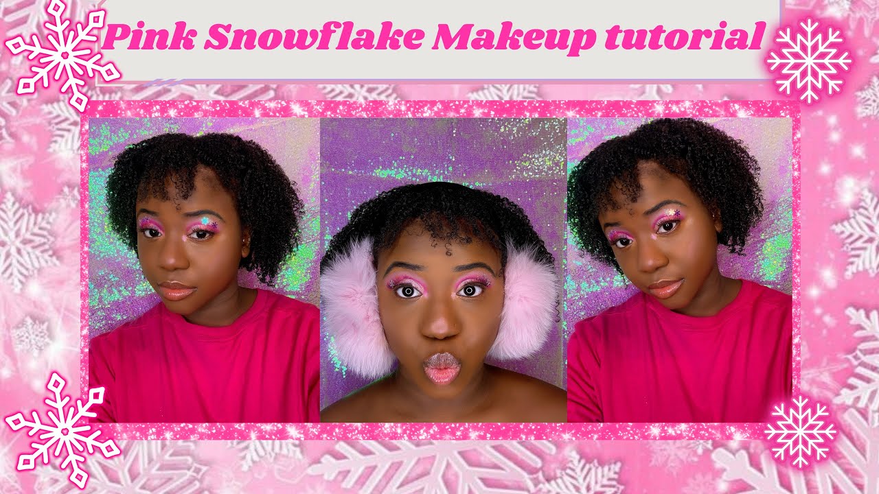 Pink Snowflake Makeup Tutorial ❄️💖Pink Winter Glam 💖❄️