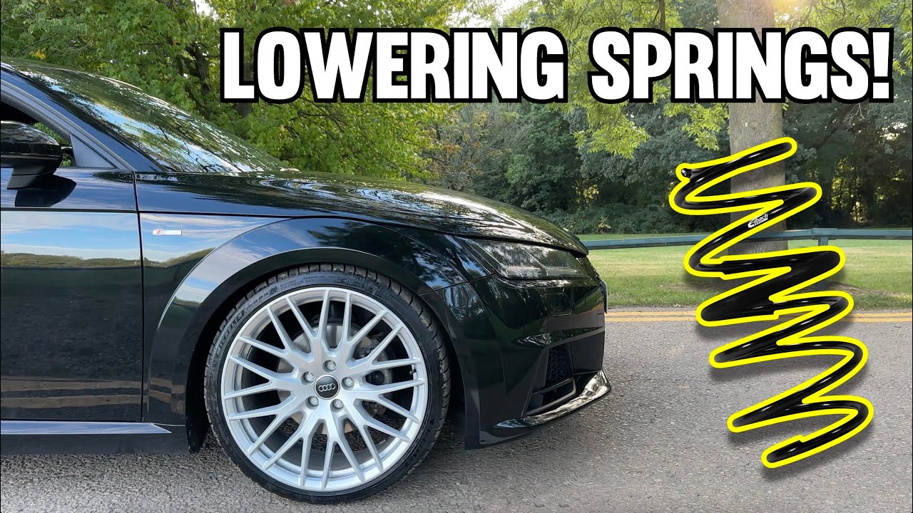 My Audi TT Gets Lowered! (Eibach Pro 30mm Springs)